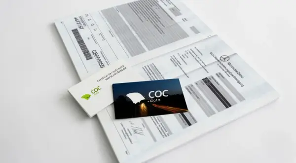 COC Papier verloren? Hier sind die Dokumente: EG-Übereinstimmungsbescheinigung von Mercedes-Benz und ein Zertifikat von COC data.