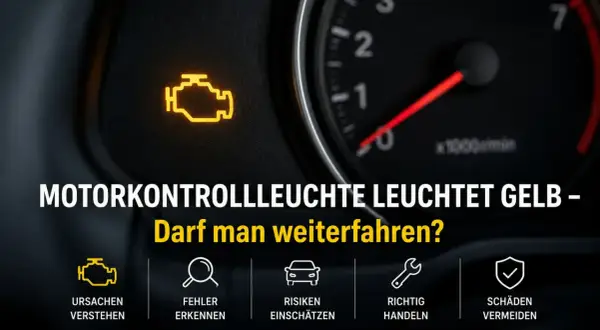 Gelbe Motorkontrollleuchte leuchtet. Wenn der Motor vibriert, ist Vorsicht geboten. Was tun?