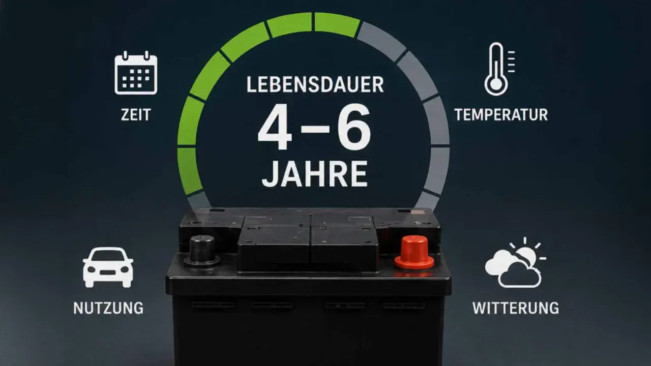 Autobatterie-Lebensdauer: 4-6 Jahre. Faktoren wie Nutzung, Zeit, Temperatur und Witterung beeinflussen, wie lange halten Autobatterien.