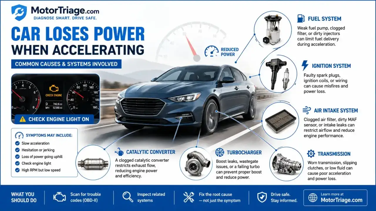 Wenn das Auto ruckelt beim Gas geben, kann das an vielen Ursachen liegen: Kraftstoffsystem, Z&uuml;ndung, Luftzufuhr, Katalysator, Turbo oder Getriebe.