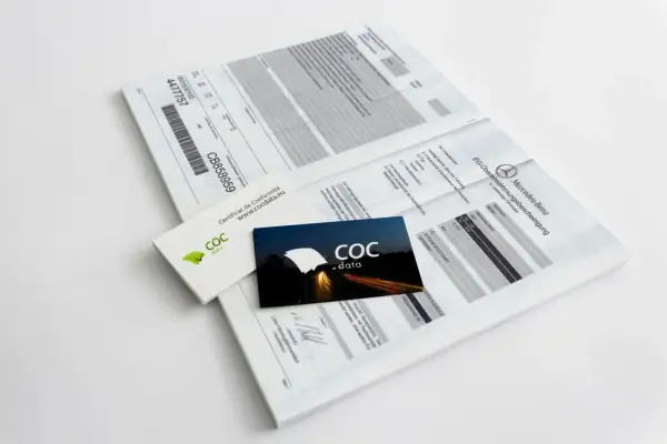 COC Papier verloren? Hier sind die Dokumente: EG-Übereinstimmungsbescheinigung von Mercedes-Benz und ein Zertifikat von COC data.
